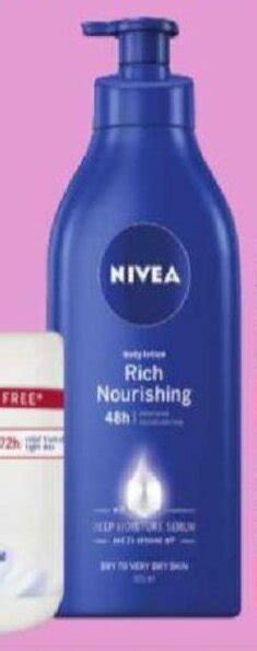 nivea body lotion dis chem.